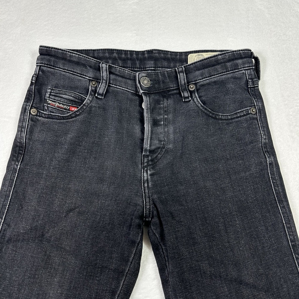 Diesel Industry Jeans Womens 24x27 Black Babhila Slim Skinny Regular Button‎ Fly
